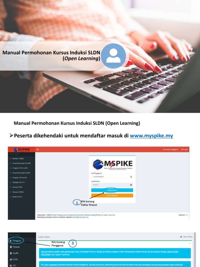 Panduan Pendaftaran Induksi SLDN Online | PDF