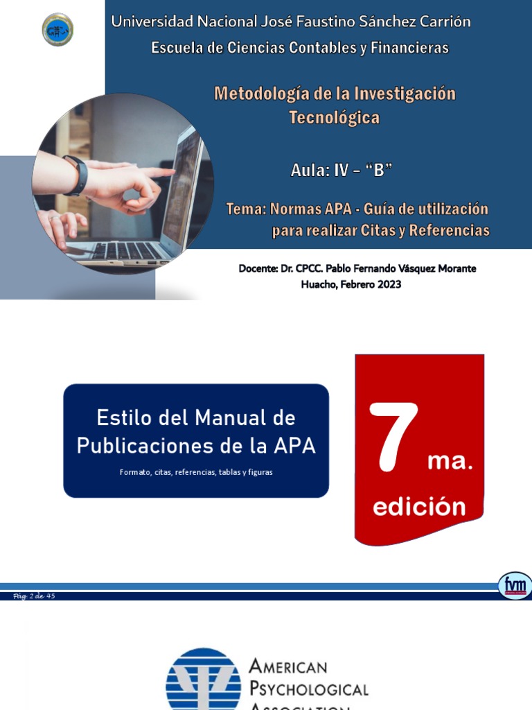 Normas apa 7ma edicion pdf contabilidad sumario abstracto 