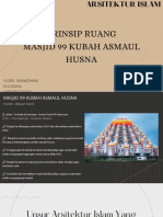 Prinsip Ruang Masjid 99 Kubah Asmaul Husna: Yusril Ramadhani Nugraha (60100121040)