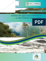 Pacc Serie de Investigacion Regional Gestion Del Agua y Los Conflictos en Su Interrelacion Con El Cambio Climatico en La Region Apurimac