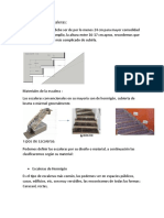 Tipos escaleras material diseño