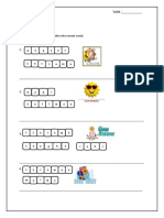 Worksheet with word scramble activity