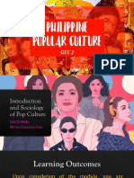Presentation Introduction and Sociology of Popular Culture