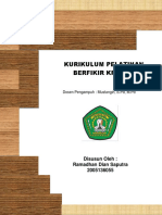 Kurikulum Pelatihan Berpikir Kreatif. Penmas 2020