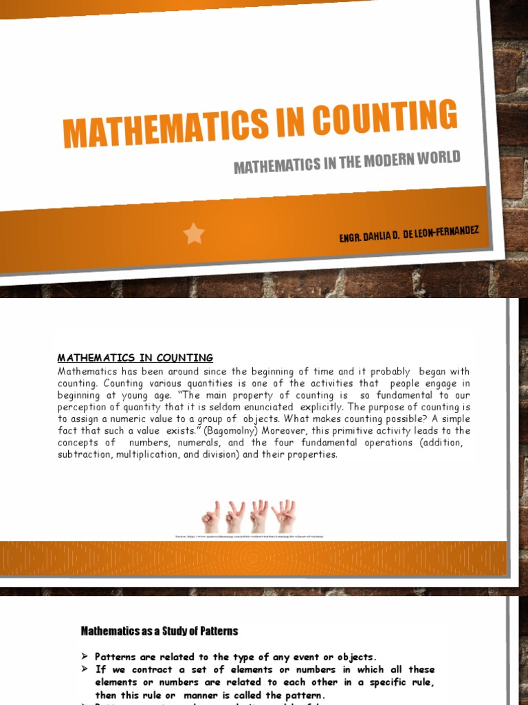 Understanding Counting in Mathematics | PDF | Mathematics | Pattern