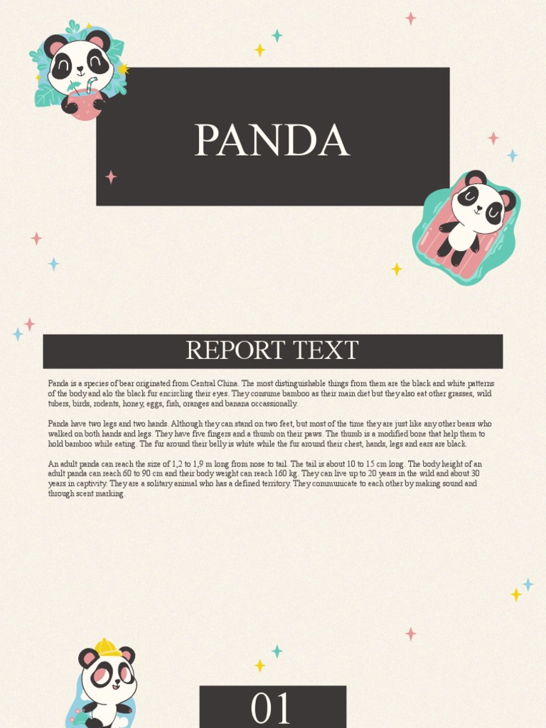 Panda Report: Facts About Giant Pandas | PDF