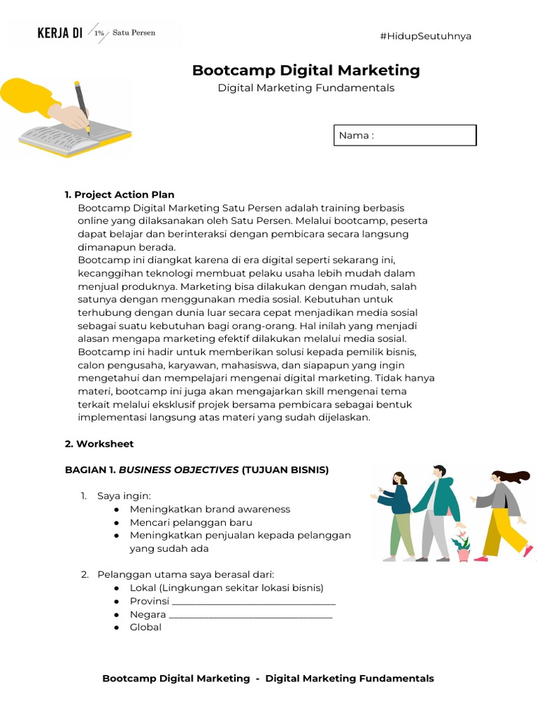 Template Project & Worksheet | PDF