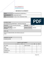 METHOD STATEMENT - FE Servicing