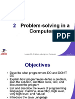 Lesson 2 - Problem Solving in a Computer