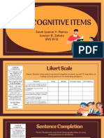 Ramos and Zabala Non-Cognitive Items 1