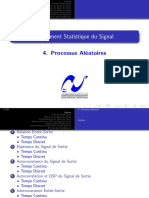 Traitement Statistique Du Signal: 4. Processus Al Eatoires