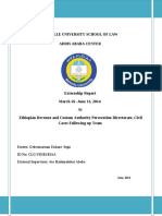 Externship Report Provides Insights Into Ethiopian Revenue Authority