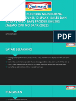 Panduan Monitoring Display, Produksi, Sales, Rusak, Bap, NRB