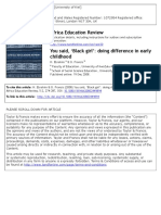 EBRAHIM H e FRANCIS D. 2008. You Sair Black Girl - Doing Difference in Early Childhood