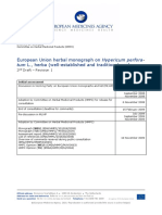 Second Draft European Union Herbal Monograph Hypericum Perforatum L Herba Traditional Use Revision 1 - en