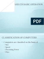 Computer and Its Basic Operation