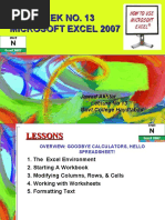 Microsoft Excel Basics