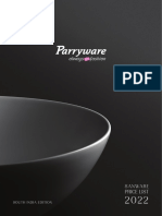 Parryware Sanware South Pricelist 2022