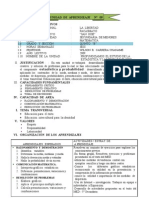 UNIDAD  DE  APRENDIZAJE     N°  06 -2009  QUINTO