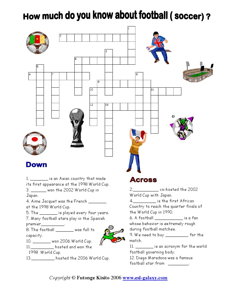 Football Crosswords PDF