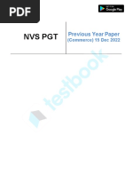 NVS PGT (Commerce) Official Paper (Held On - 15 Dec 2022)