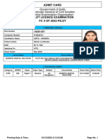 Admit Card