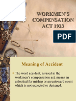 Workmens Compensation Act 1923
