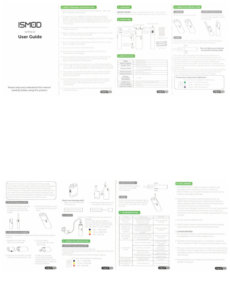 Mysmok Ismod Nano Manual | PDF