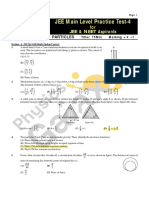 #MOCK JEE Main Practice Test-4 - System of Particles