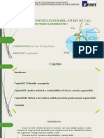 Promovarea Consumului Durabil. Studiu de Caz: Sectorul Energetic