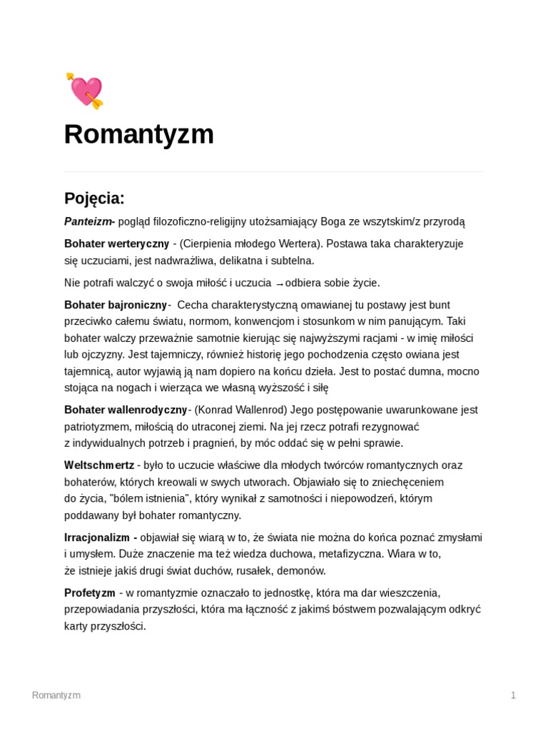 Romantyzm PDF