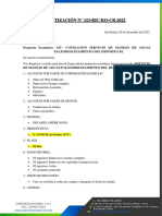Cotizacion Servicio de Manejo de Aguas Paleodeslizamiento Del Depósito B2 - A