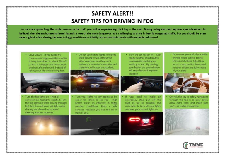 Driving in FOG - Safety Alert | PDF | Science & Mathematics