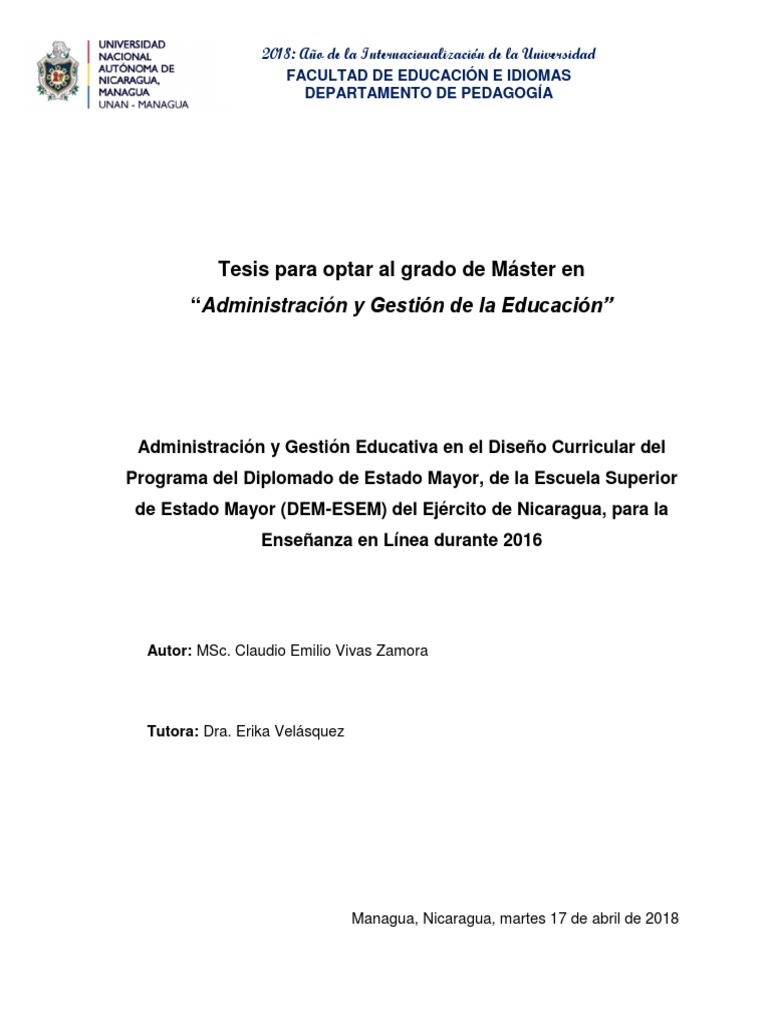 Administracion y Gestion Educativa | PDF | Plan de estudios | Aprendizaje