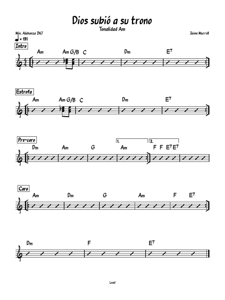 Dios Subió A Su Trono PDF