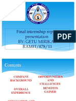 I Internship Presentation1