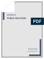 Seminar On Public Relation