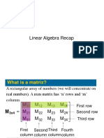 Linear Algebra Recap (Mainly On Matrix)