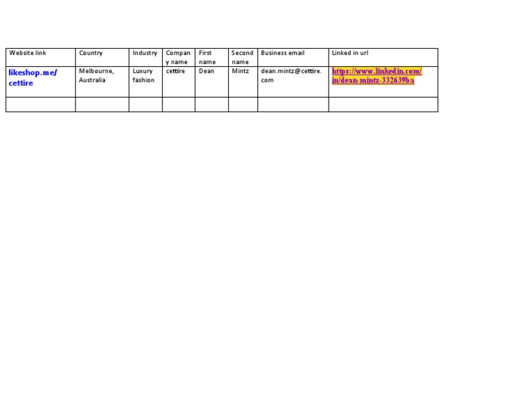 Sample Leads | PDF | Social Science