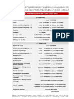 Calendrier Universitaire 2022 2023