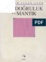 Alfred Jules Ayer Dil Dogruluk Ve Mantik