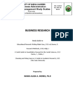 CBA - Approved Module - Business Research v2022