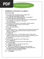 Quiz Biblique Avec Réponses Et Références | PDF | Évangile selon Luc ...