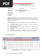 22CA201002 Computer Organization and Architecture