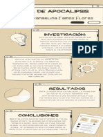 Infografía Proyecto de Investigación Outline Monocromático Marrón