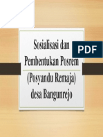 Sosialisasi Dan Pembentukan Posrem