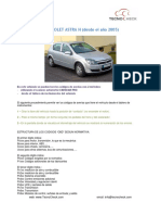 Info-Chevrolet Astra H 2005 - Codigos de Averias