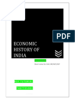 ECONOMIC HISTORY OF INDIA: AGRARIAN ORDER UNDER THE DELHI SULTANATE