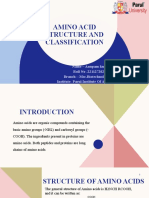 Anupam Kumari AMINO ACID STRUCTURE AND CLASSIFICATION