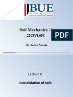 Soil Mechanics - Consolidation of Soils